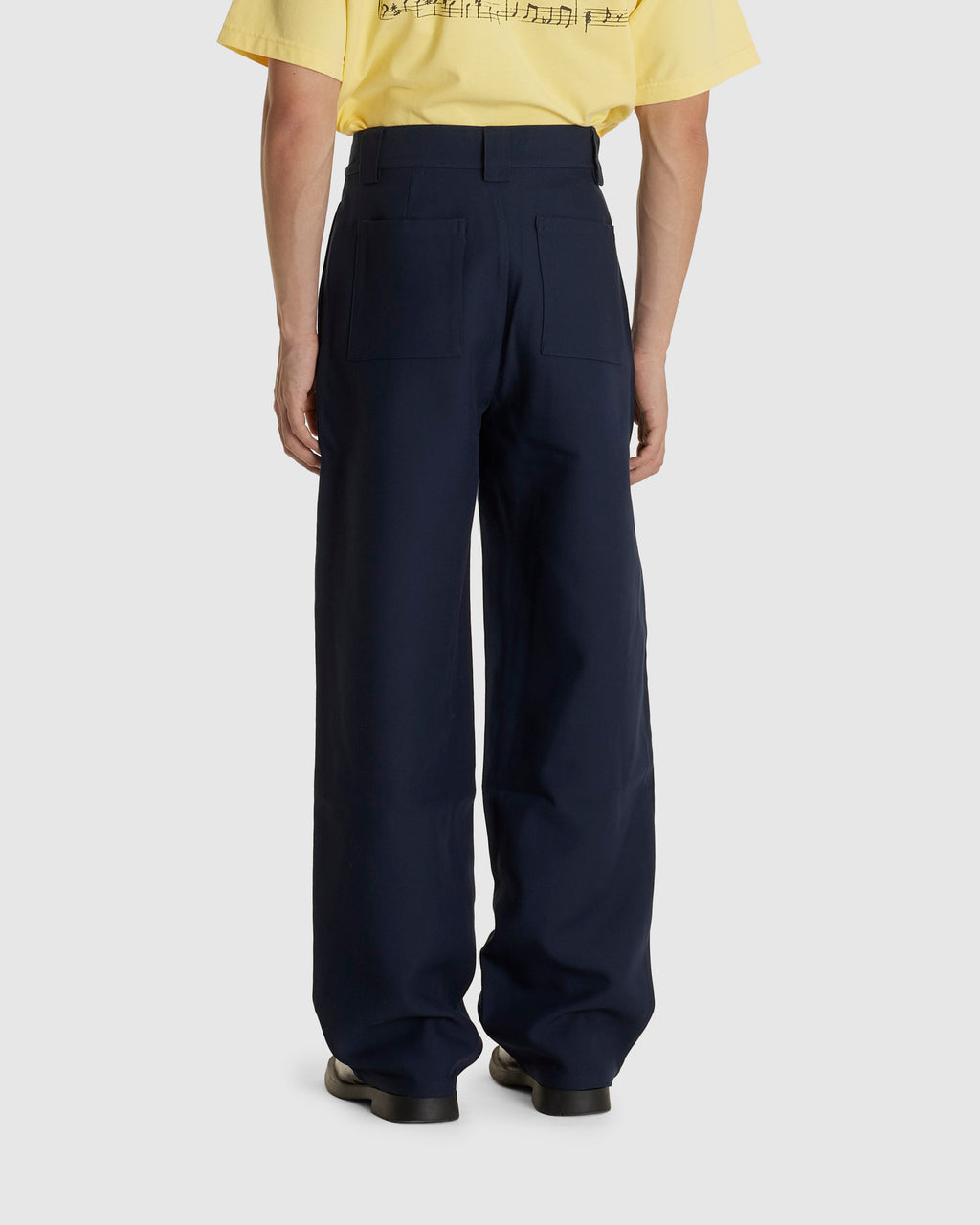 Double Faced Wide Trousers