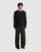 NO.87 ORGANIC COTTON LONGSLEEVE T-SHIRT BLACK (M)