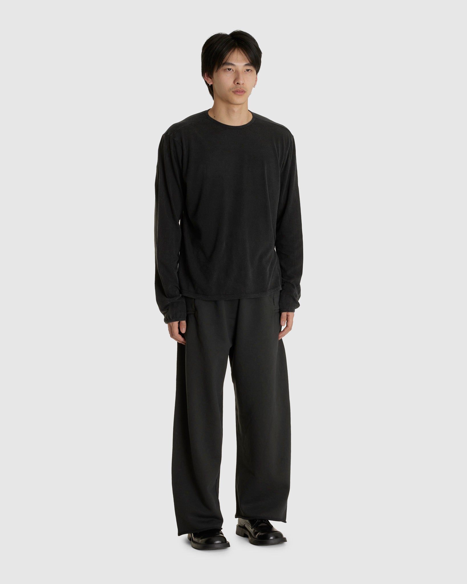 NO.87 ORGANIC COTTON LONGSLEEVE T-SHIRT BLACK (M)