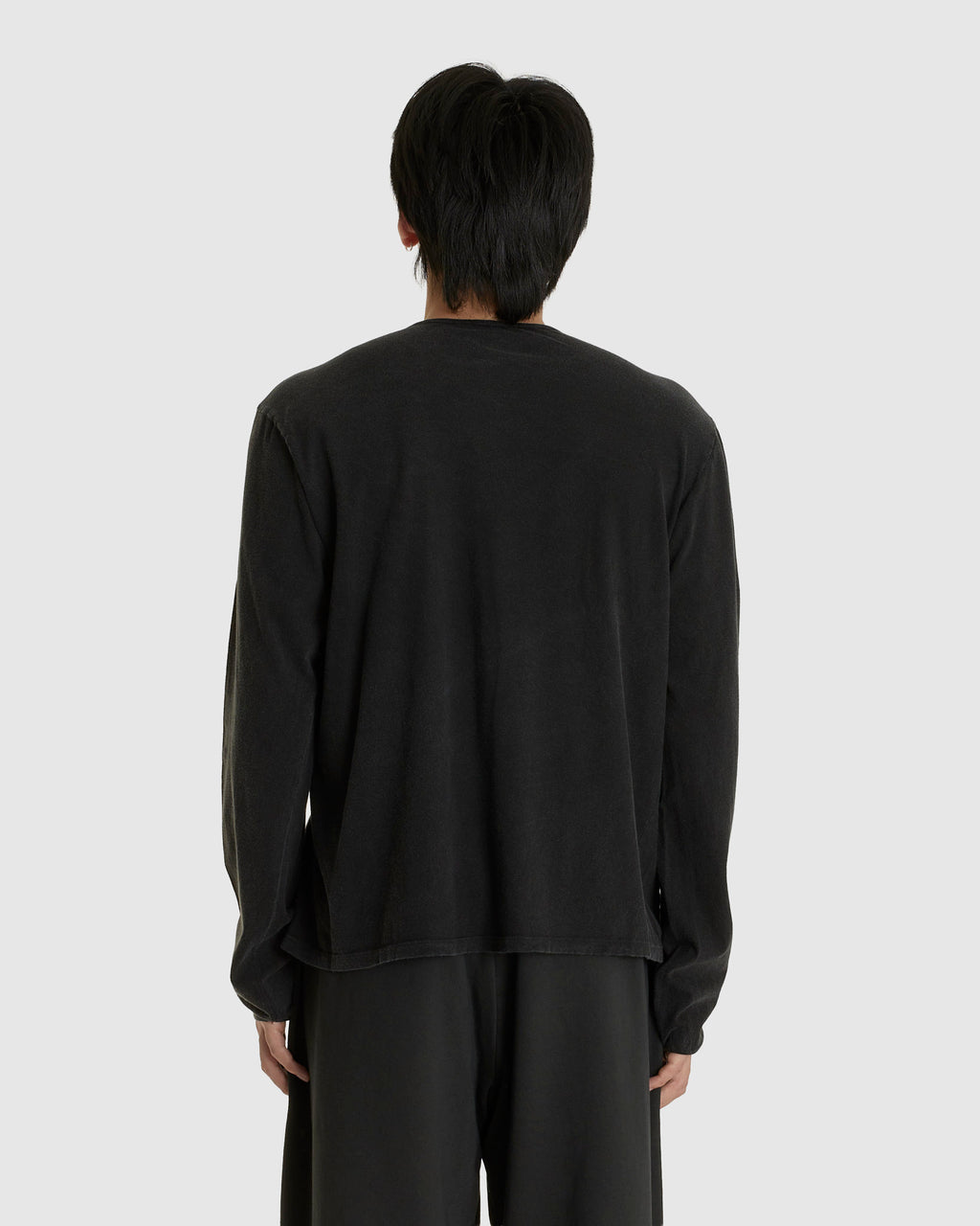 NO.87 ORGANIC COTTON LONGSLEEVE T-SHIRT BLACK (M)
