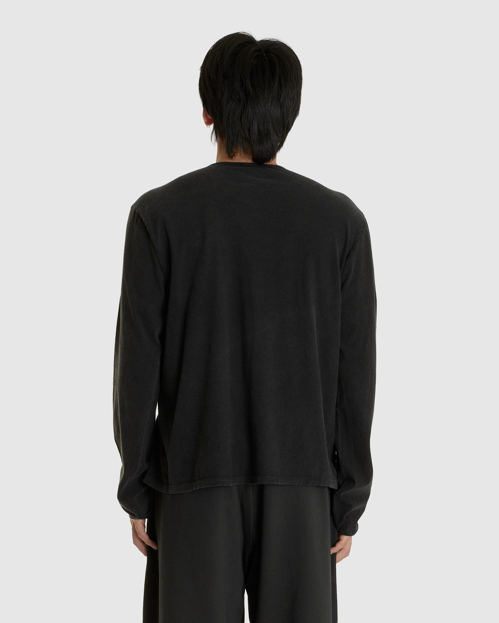 NO.87 ORGANIC COTTON LONGSLEEVE T-SHIRT BLACK (M)