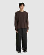 NO.87 ORGANIC COTTON LONGSLEEVE T-SHIRT BROWN