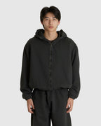 NO.216 FLEECE HOODED ZIPPER JACKET (M)
