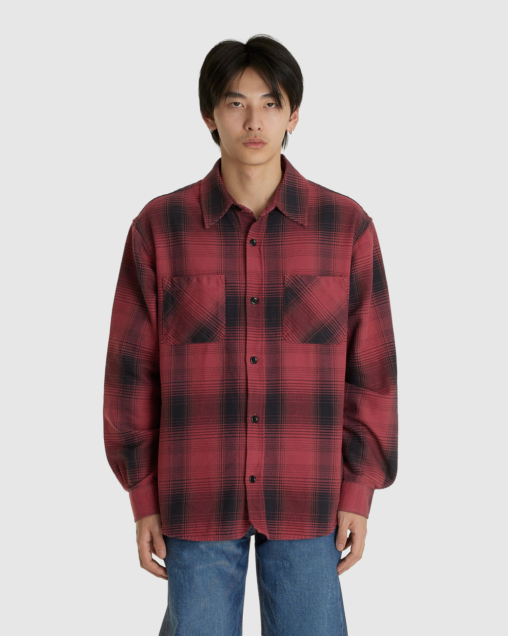 Whoppin Shirt Bison Check Ranch Cotton