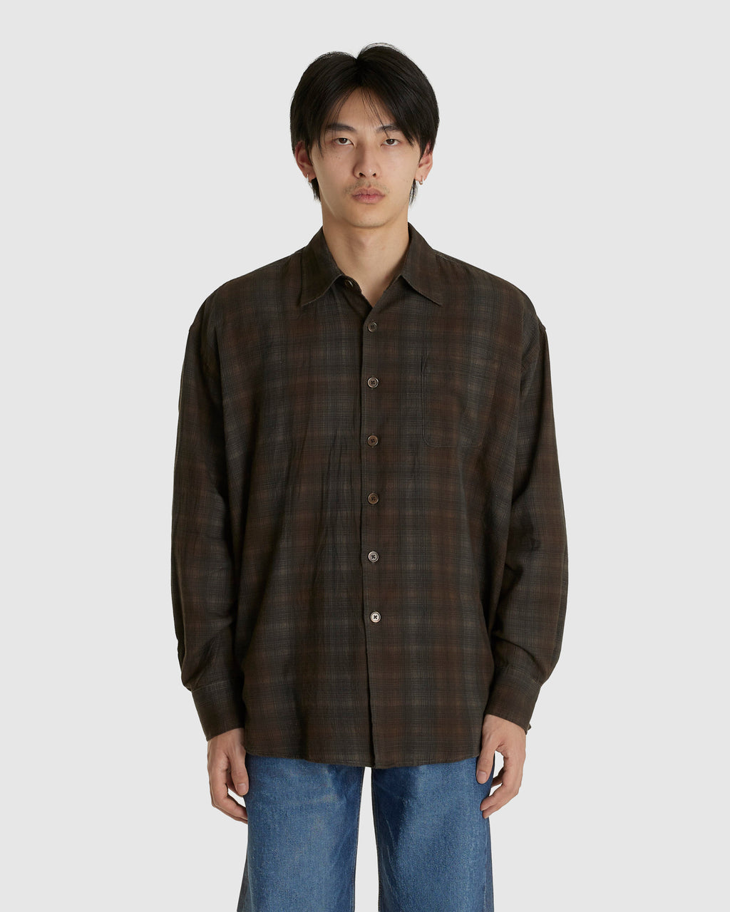 Borrowed Shirt More Check Print