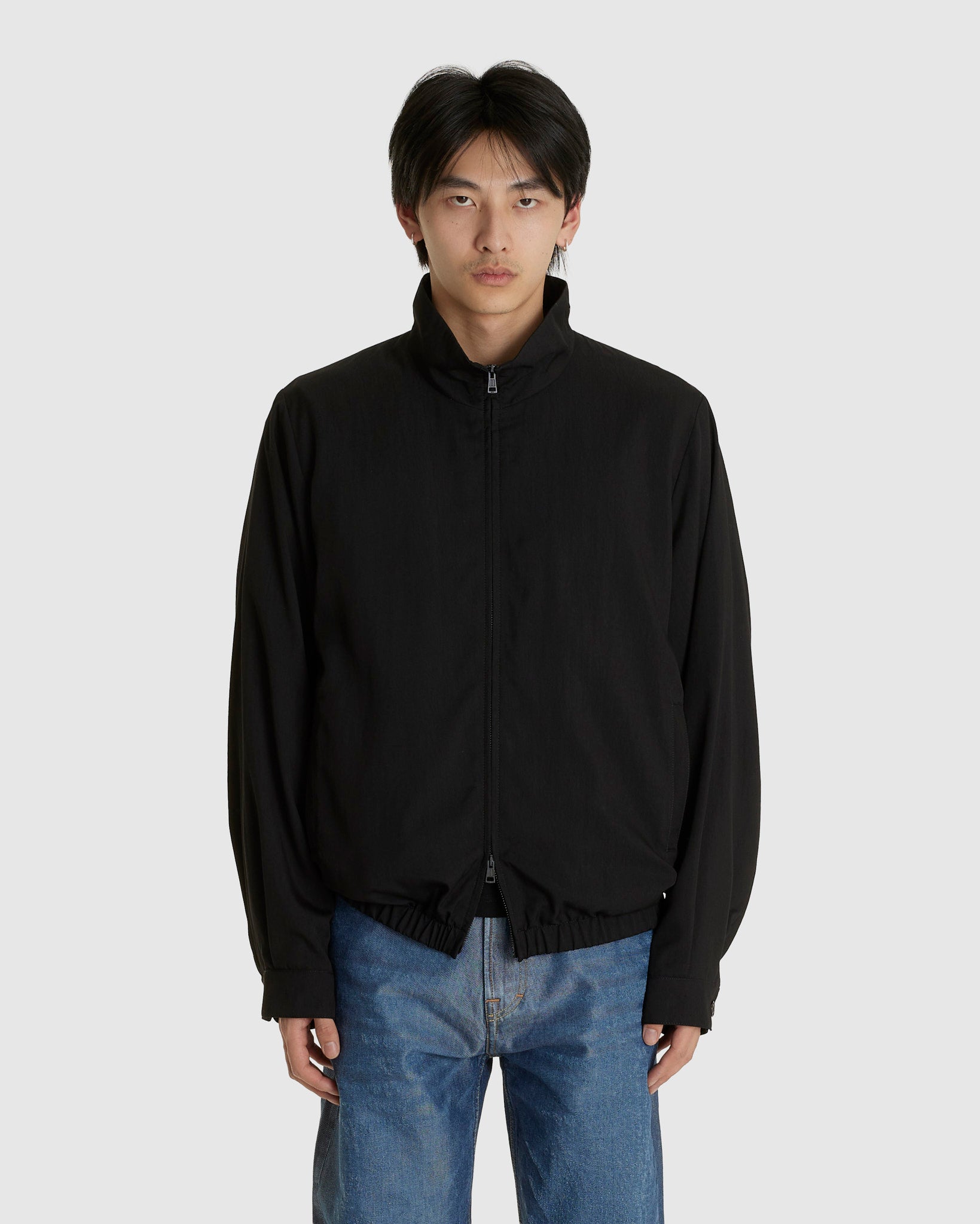 Casino Jacket Crow Black Night Drape Twill