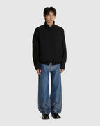 Casino Jacket Crow Black Night Drape Twill