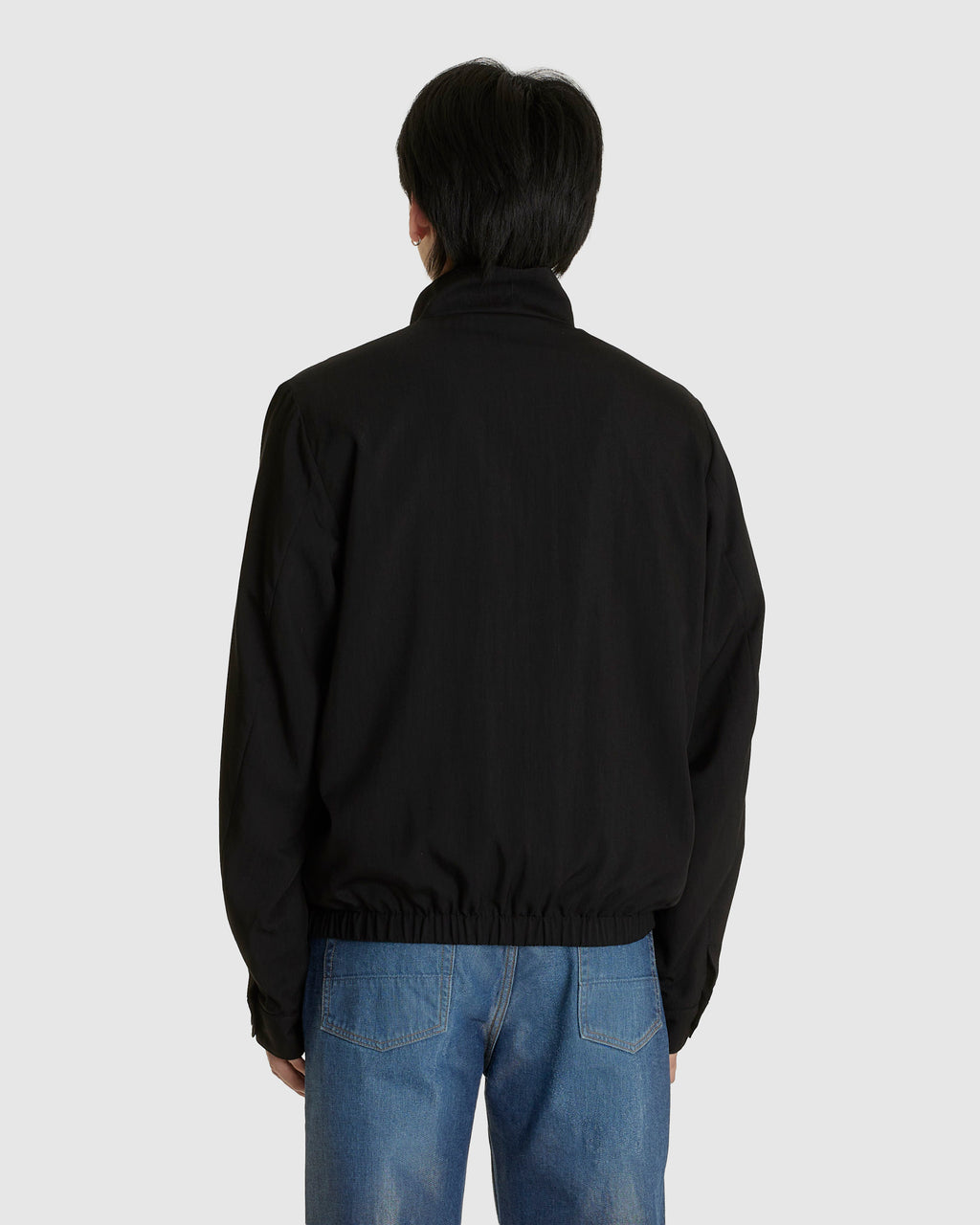 Casino Jacket Crow Black Night Drape Twill