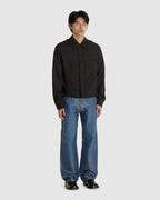 Sift Zip Shirt Ashen Black Warmth Viscose