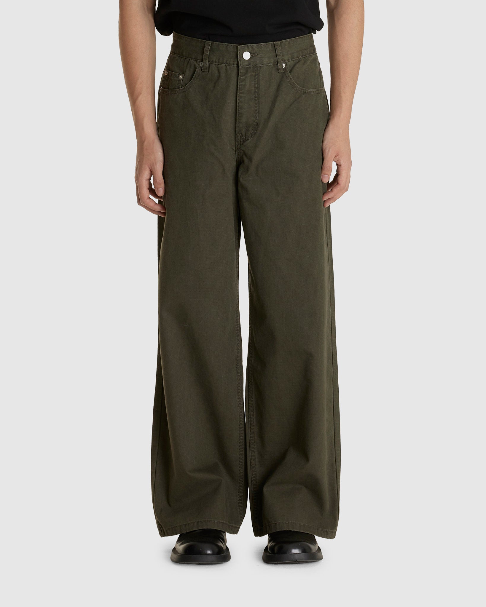 Loose Cut Cotton Ripstop Pants