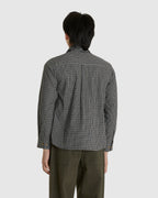 L/S Black Plaid Shirt