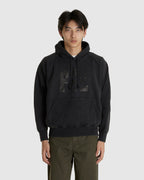 Raglan Drawstring Hoodie Vintage Black