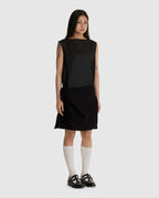 Twisted Mini Dress Black Echo Pristine Voile