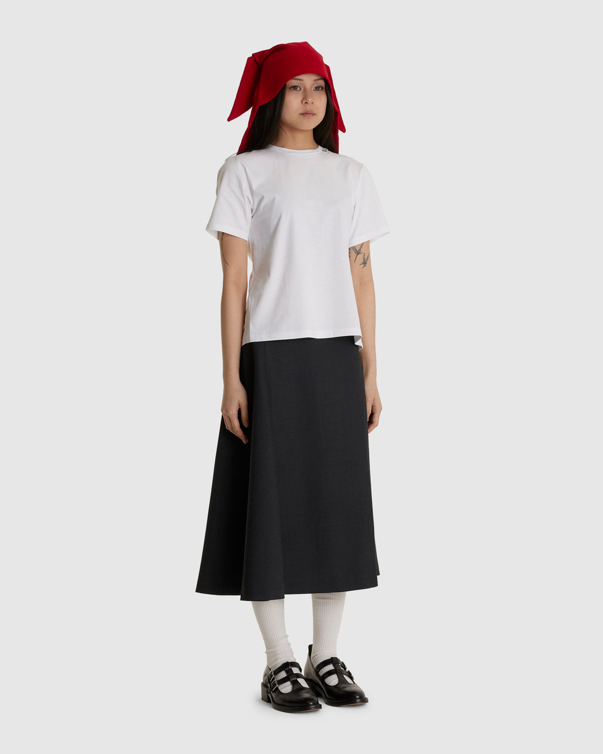 Lyra Felted Bonnet Red