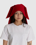 Lyra Felted Bonnet Red