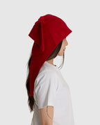 Lyra Felted Bonnet Red