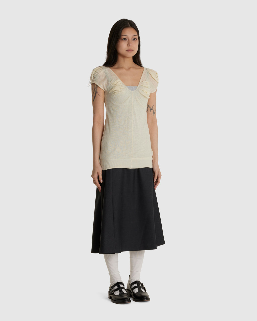 Mohair Puff Sleeve Top