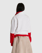 Double-layered Polo White/Red (W)