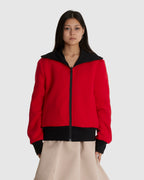 Reversible High-neck Zip Jersey Jacket (W)