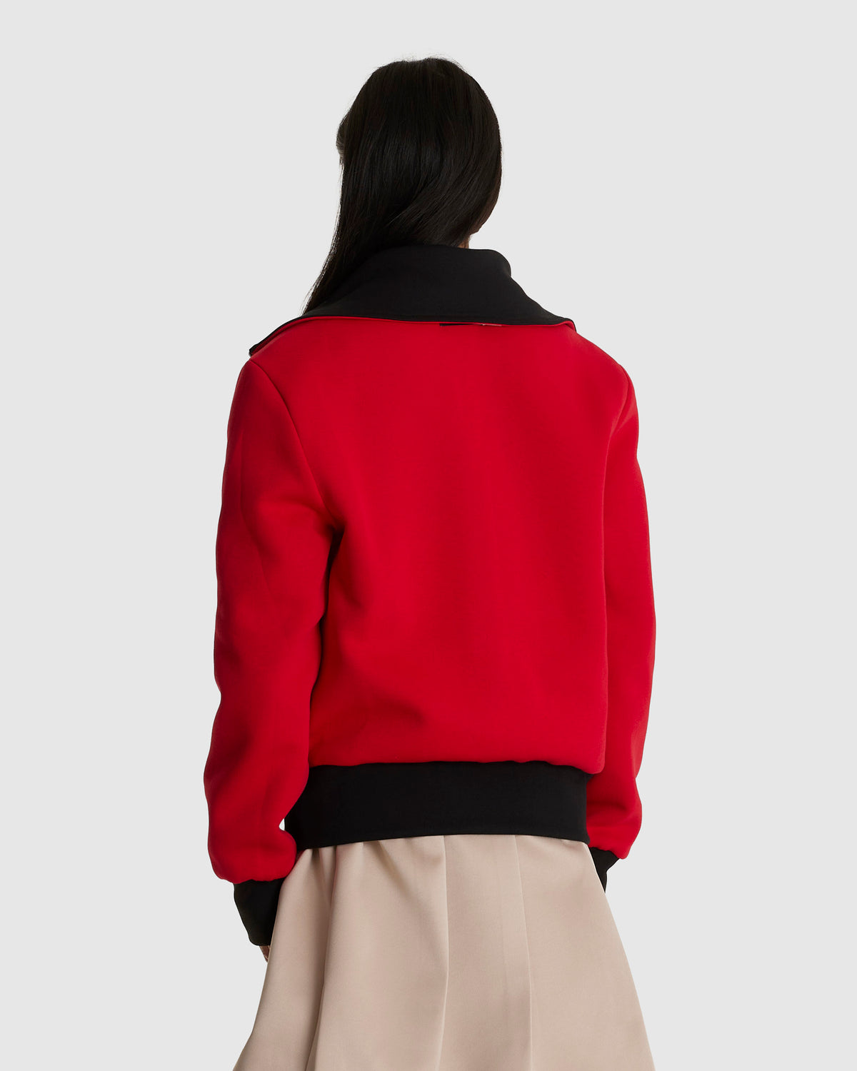 Reversible High-neck Zip Jersey Jacket (W)