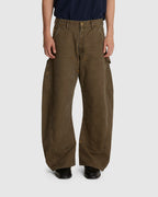 3D Cutting Painter Pants Khaki