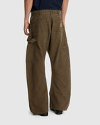 3D Cutting Painter Pants Khaki