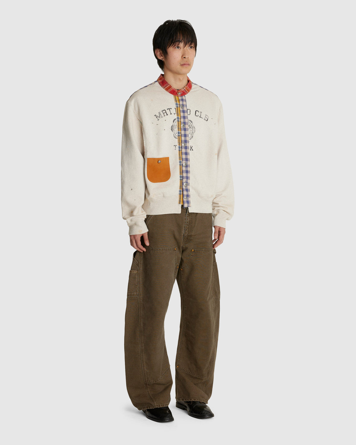 3D Cutting Painter Pants Khaki