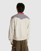 Vintage-finished Sweat Cardigan Oatmeal