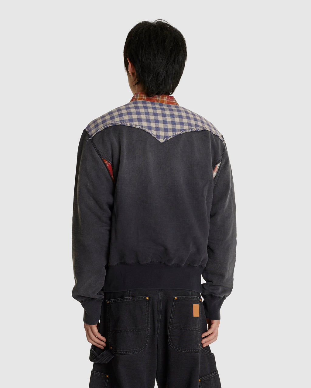 Vintage-finished Sweat Cardigan Black