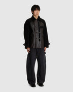 Combination Leather Jacket