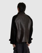 Combination Leather Jacket