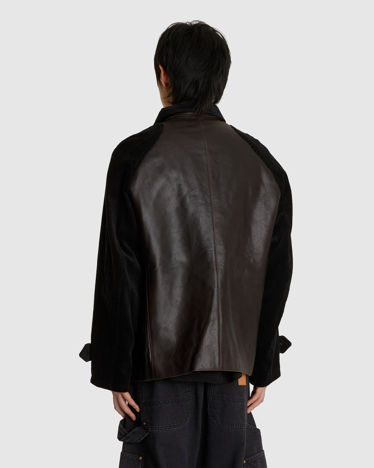 Combination Leather Jacket