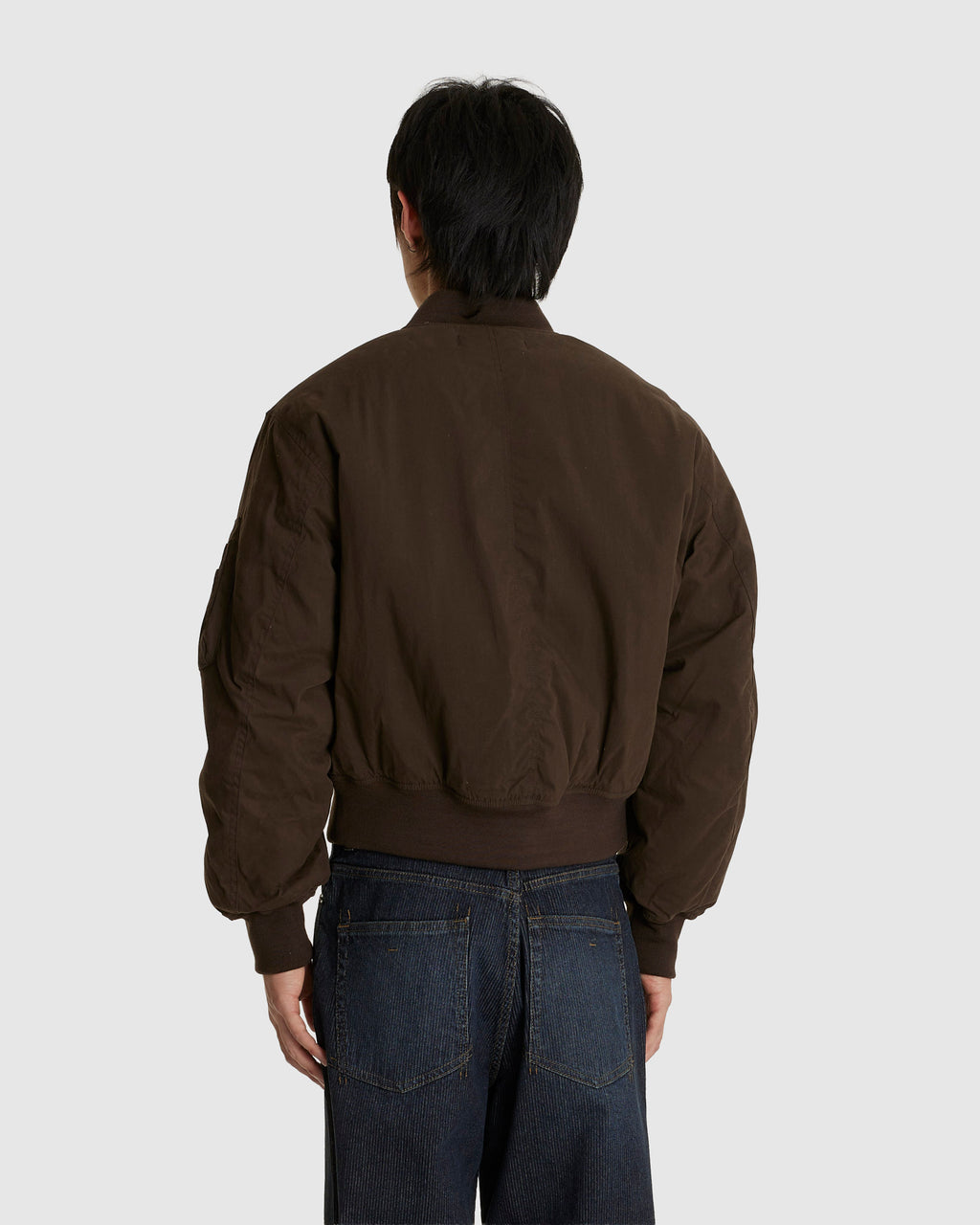 B-15 Leather Tab Sherpa Bomber
