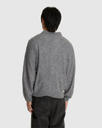 Alpaca Blend Striped Polo Sweater