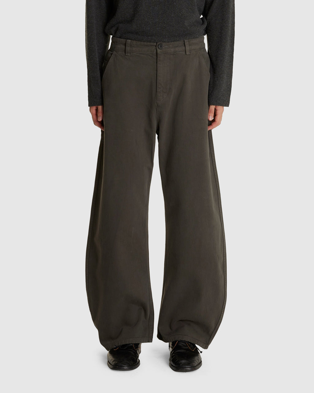 Moleskin High Waist Curve Pants