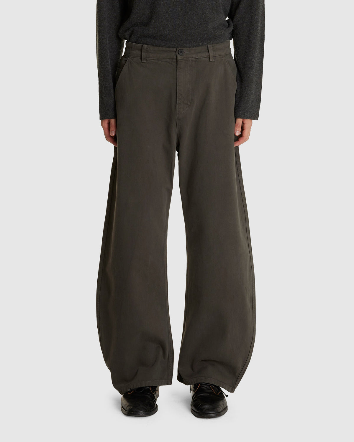 Moleskin High Waist Curve Pants