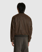 Washed Soft Feel Deck Hook Bomber Jacket