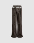 Baggy Cargo Pants Brown (W)