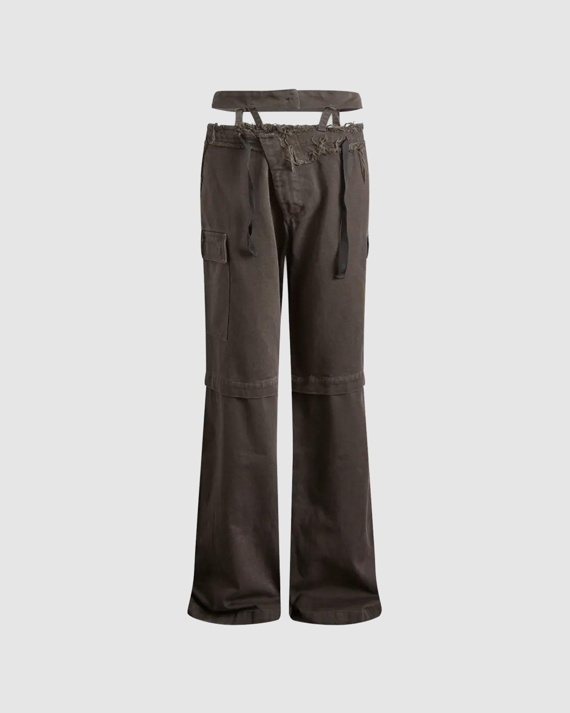 Baggy Cargo Pants Brown (W)