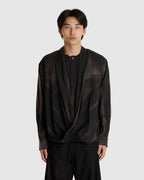 Sun-Bleached Drape Shirt Black
