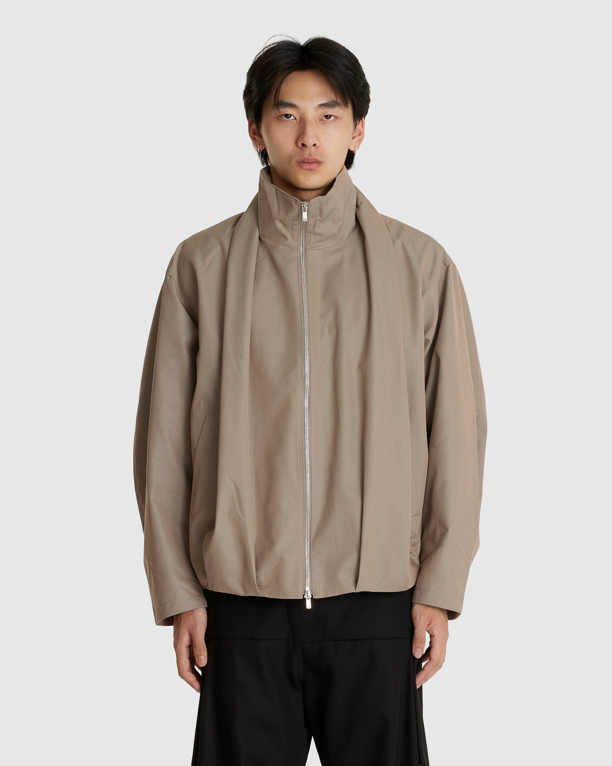 Shawl Collar Jacket Beige