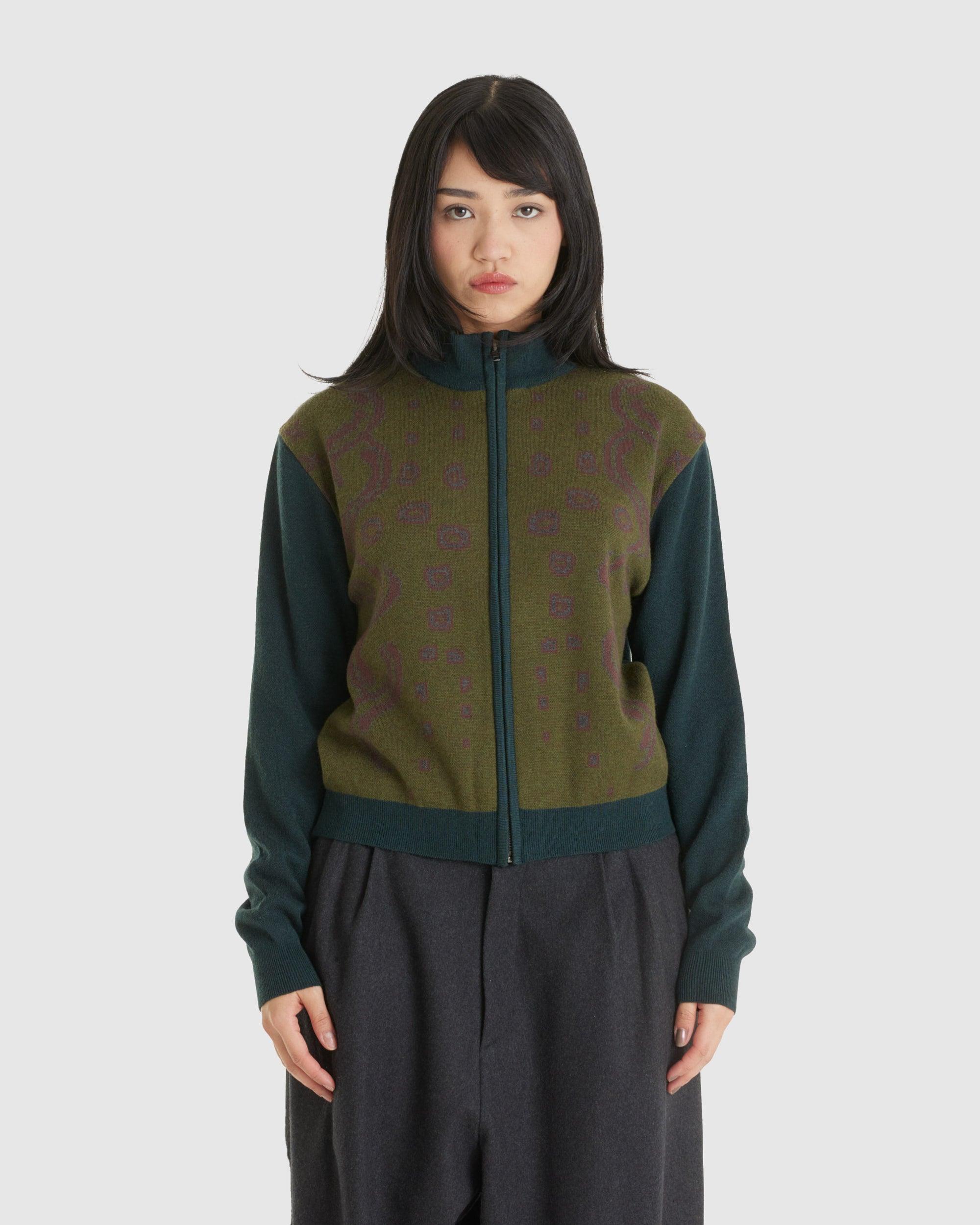Graphic Knit Zip-up (W)
