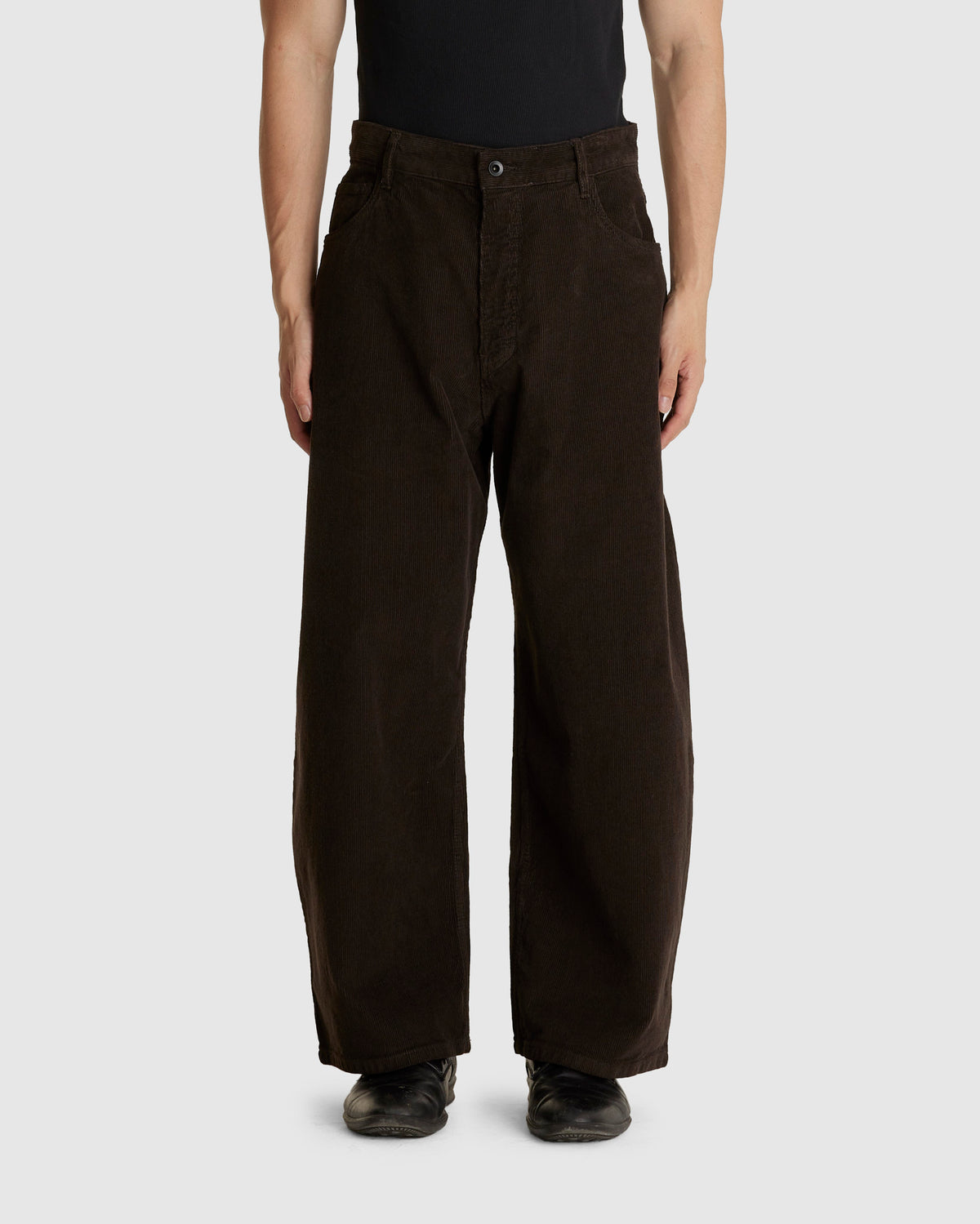 Paolo Volume Pant Corduroy Coffee