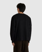 Kuyto L/S Henley T-Shirt Black