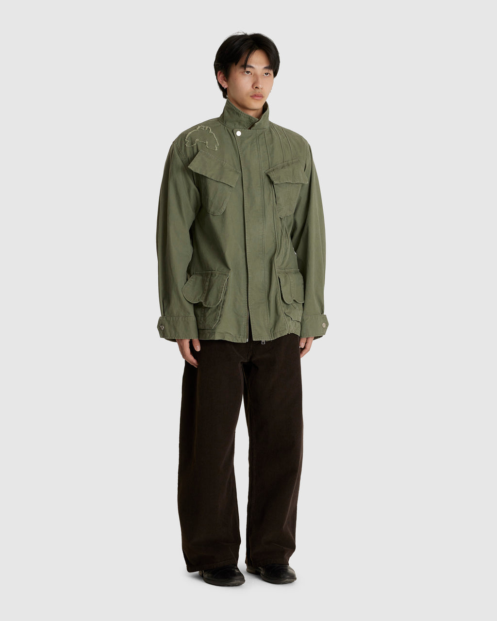 Wide BDU Over Shirt Khaki
