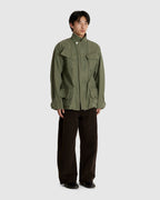 Wide BDU Over Shirt Khaki