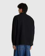 Holkham Stand Collar Popover Shirt