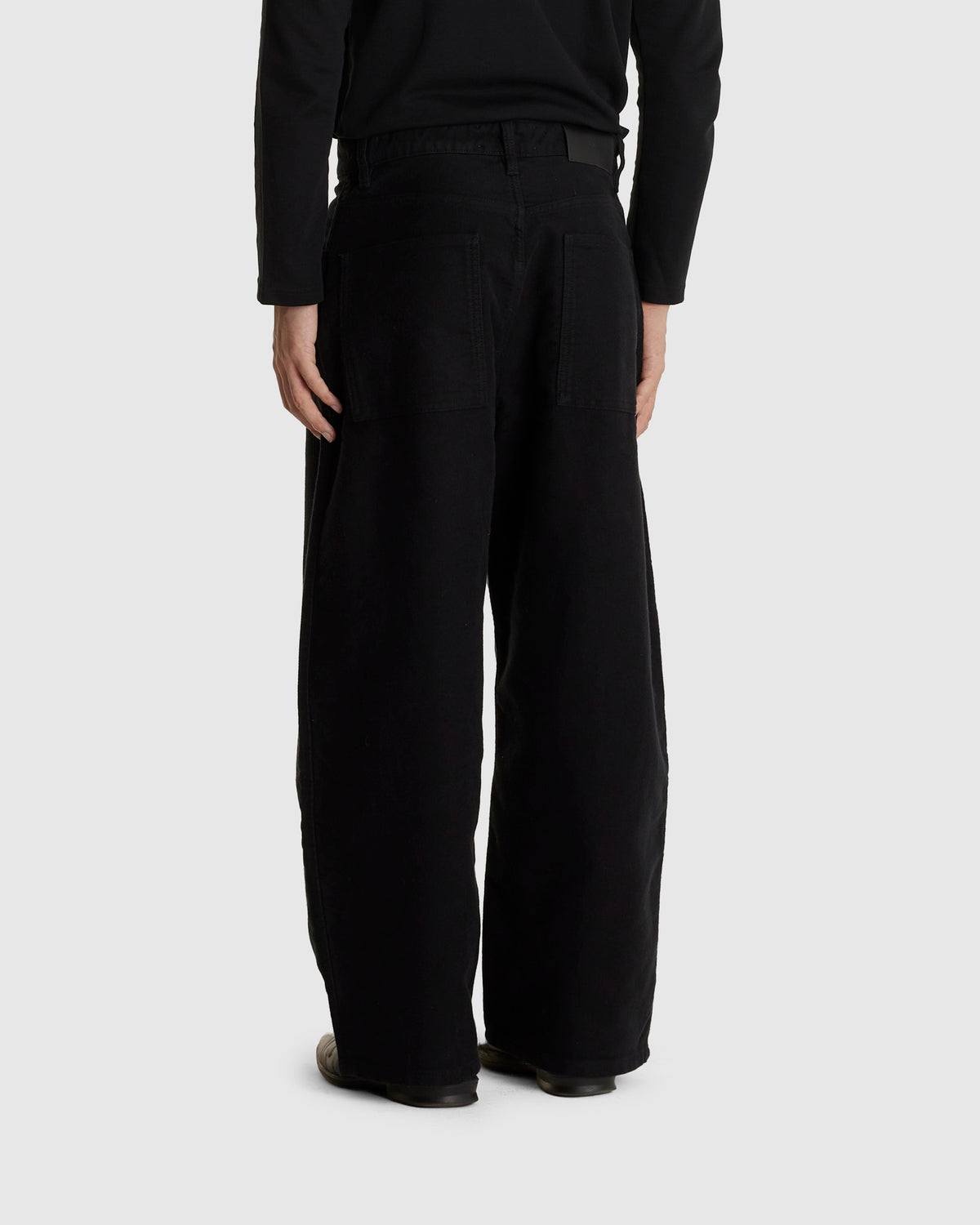 Paolo Volume Pants Moleskin Black