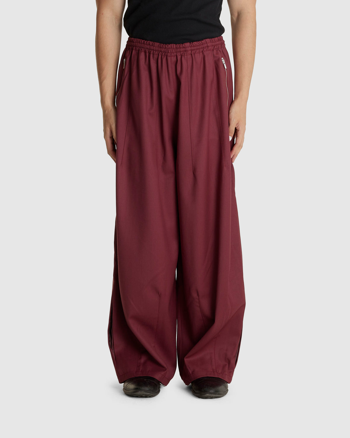 Wool Enigma Tracksuit Trouser Red