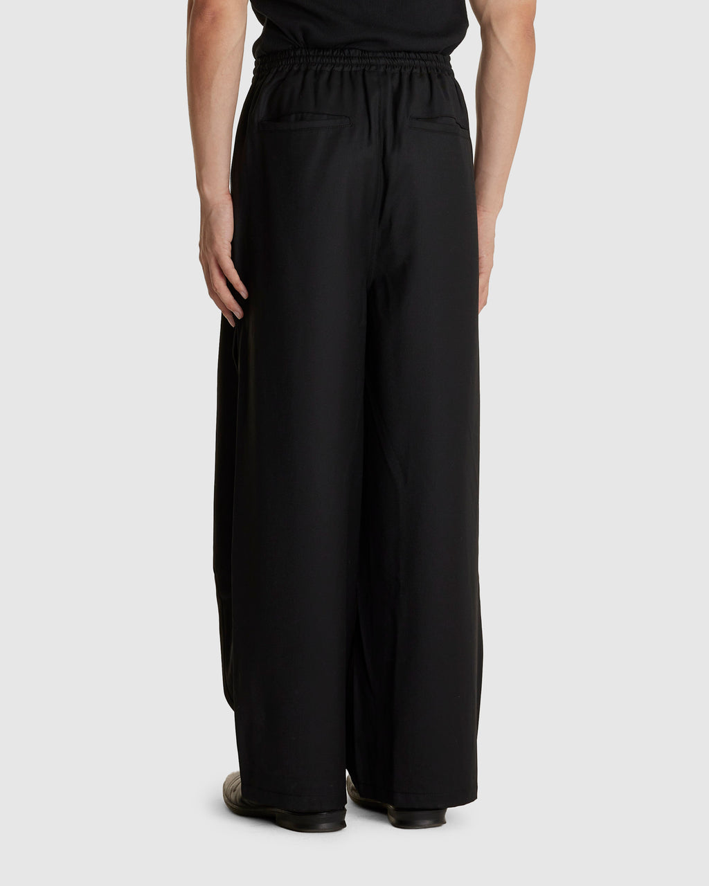 Wool Enigma Tracksuit Trouser Black